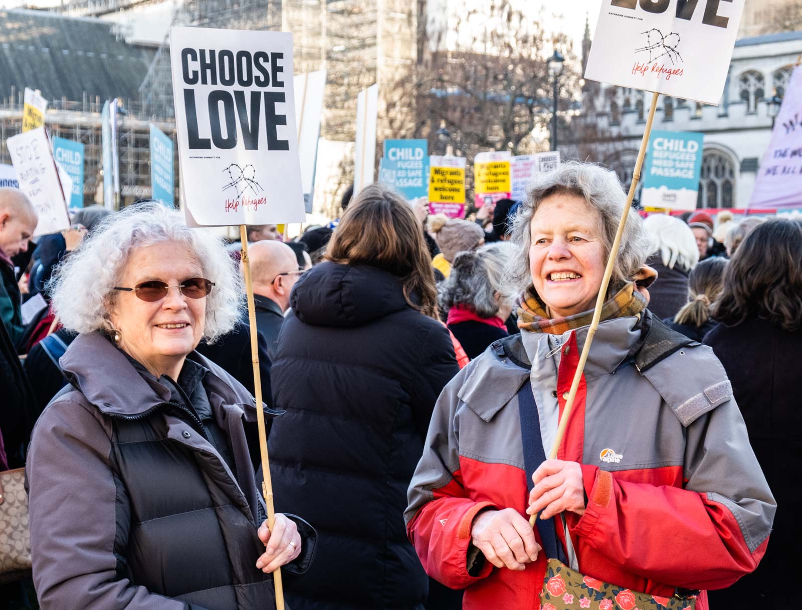 Safe passage protest